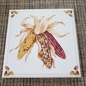 Vintage Avon 1984 Shades of Autumn Corn Trivet